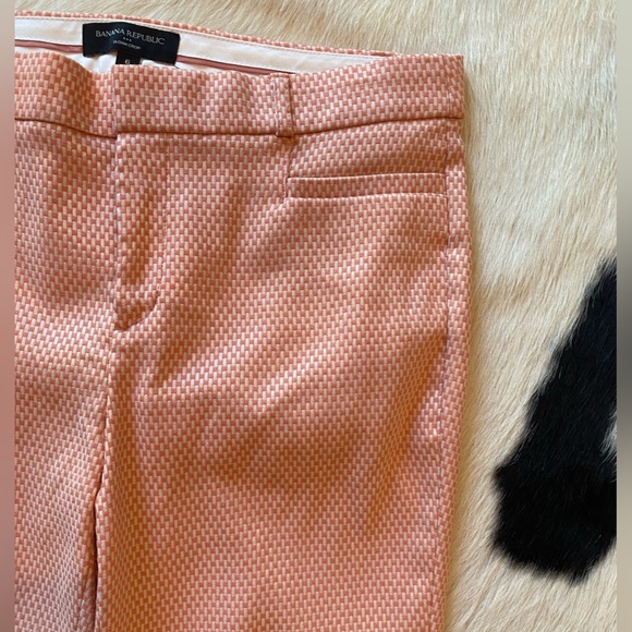 Banana Republic Women's Sloan Crop Faded Coral Slim Ankle Pants - Picture 6 of 10